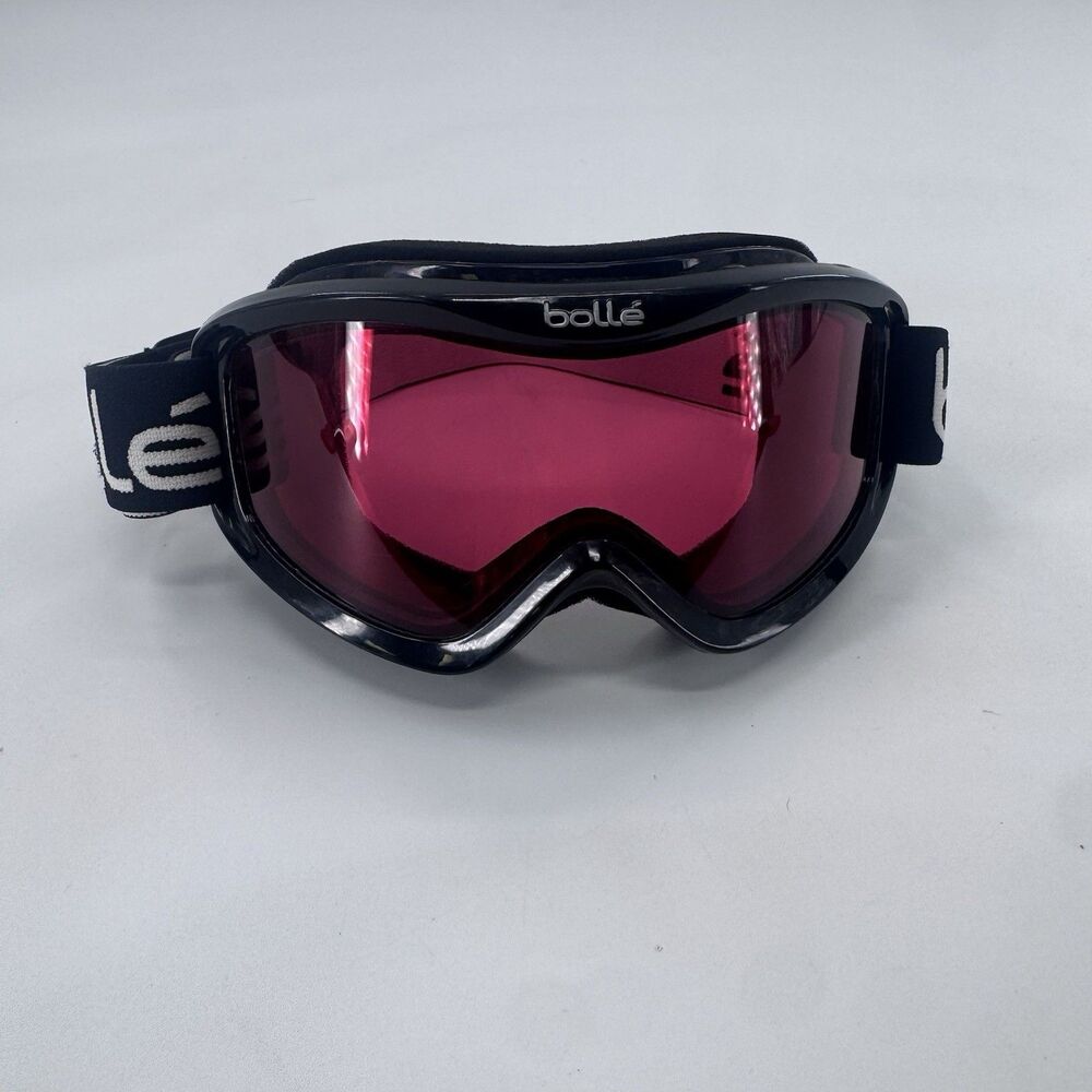 Bolle Ski Snowboard Goggles Rose Lens Black Frames Winter Sport Fast Shipping